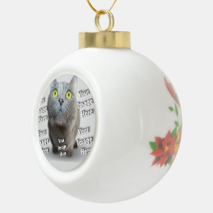 Huisdier foto ✨ Liefdevol Persoonlijk Keramische Bal Ornament