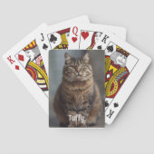 Huisdier Foto speelkaarten Kat Mam Gift Idee Kat P (Achterkant)