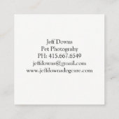 Huisdier Fotografie Custom Photo Collage Vierkante Visitekaartje (Achterkant)