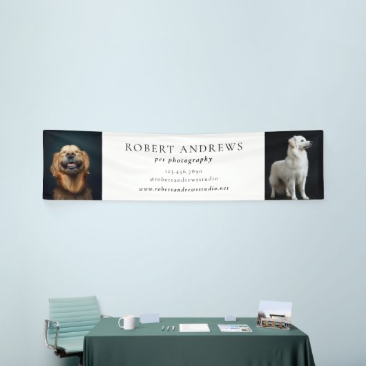 Huisdier Fotografie Hond Bedrijfsfoto Sjabloon Spandoek (Beurs)