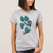 Huisdier Goedgekeurd Paw Print Art T-shirt (Voorkant)
