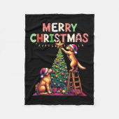 Huisdier Golden Retriever honden versieren Christu Fleece Deken (Voorkant)