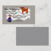 Huisdier Groomer Leuke hond en kat kunst aanpasbaa Visitekaartje (Voorkant / Achterkant)