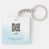 Huisdier groomer puppy in bad sleutelhanger (Achterkant)