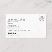 Huisdier Groomer QR Code Logo Social Media Visitekaartje (Achterkant)