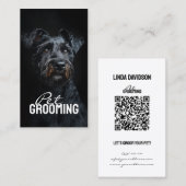 Huisdier Groomer Salon Care Kerry Blue Terrier Visitekaartje (Voorkant / Achterkant)