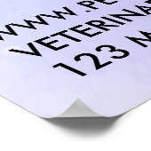 Huisdier Groomer Zittende Hond Kattenbad Poster (Hoek)