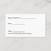 Huisdier Grooming Mobile Afspraakkaarten Afsprakenkaartje (Achterkant)