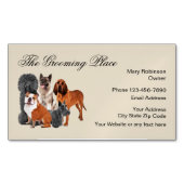 Huisdier Grooming Moderne Visitekaartjes Magneten (Voorkant)