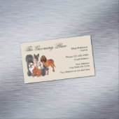 Huisdier Grooming Moderne Visitekaartjes Magneten (Voorbeeld)