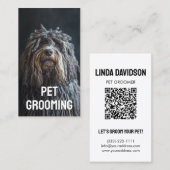 Huisdier Grooming Salon Boutique Bergamasco Herder Visitekaartje (Voorkant / Achterkant)