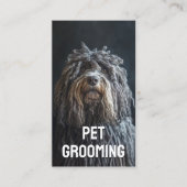 Huisdier Grooming Salon Boutique Bergamasco Herder Visitekaartje (Voorkant)
