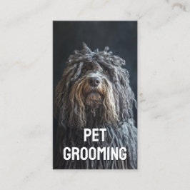 Huisdier Grooming Salon Boutique Bergamasco Herder Visitekaartje