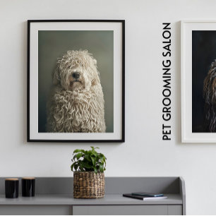 Huisdier Grooming Salon Boutique Komondor Portret Poster