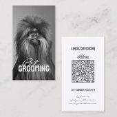 Huisdier Grooming Salon Care Affenpinscher Portret Visitekaartje (Voorkant / Achterkant)