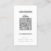 Huisdier Grooming Salon Care Affenpinscher Portret Visitekaartje (Achterkant)