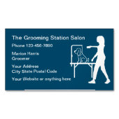 Huisdier Grooming Salon Eenvoudig ontwerp Magnetisch Visitekaartje (Voorkant)
