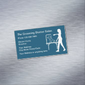 Huisdier Grooming Salon Eenvoudig ontwerp Magnetisch Visitekaartje (Voorbeeld)