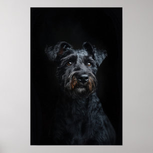 Huisdier Grooming Salon Kerry Blue Terrier Portret Poster