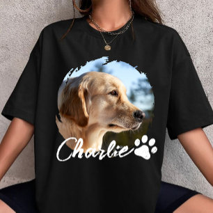 Huisdier Grunge Eenvoudig Modern Aangepast Honden T-shirt