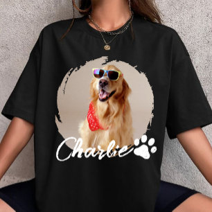 Huisdier Grunge Eenvoudig Modern Aangepast Honden  T-shirt
