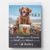 Huisdier-herdenking-hond-verlies-herinneringsgedic Fotoplaat (voorkant)