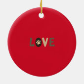 Huisdier-herdenking Kerst Foto Ornament (Achterkant)