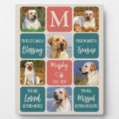 Huisdier-herdenkingscadeau Verlies van huisdier Re Fotoplaat (Voorkant)