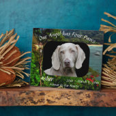 Huisdier-herdenkingsengel met vier poten 0828 fotoplaat (Zijkant)