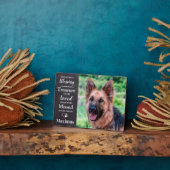 Huisdier-herdenkingsgeschenk - Troostgeschenk huis Fotoplaat (Zijkant)