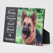 Huisdier-herdenkingsgeschenk - Troostgeschenk huis Fotoplaat (Zijkant)