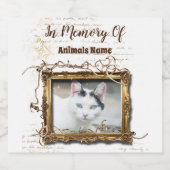 Huisdier herdenkingsgeschenken | Gepersonaliseerd Bier Etiket