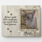 Huisdier-herdenkingsplaque Fotoplaat (Voorkant)