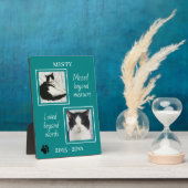 Huisdier Herdenkingssteen Gemist Buiten Mate Foto Fotoplaat (Zijkant)