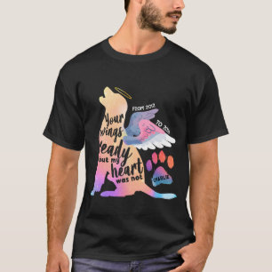 Huisdier-herdenkingswaterverf Zacht Ontwerp Liefde T-shirt