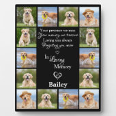 Huisdier-herinnering Aandenken 14 Foto Collage Fotoplaat (Voorkant)