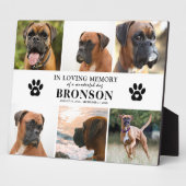 Huisdier-herinneringsfotocollage Ter Herinnering A Fotoplaat (Zijkant)