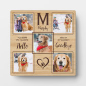 Huisdier-herinneringsschat unieke fotocollage fotoplaat (Voorkant)