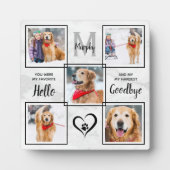 Huisdier-herinneringssieraad 5 foto-collage fotoplaat (Voorkant)