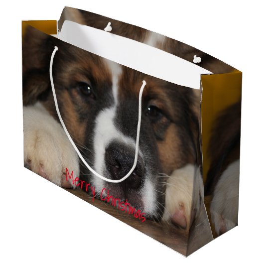 Huisdier hond foto groot cadeauzakje (Achterkant Gekanteld)