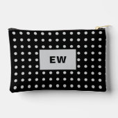 Huisdier Hond foto naam initialen zwart grijs Etui (Achterkant)