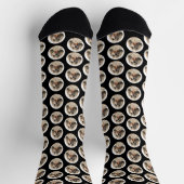 Huisdier hond foto patroon elke kleur zwart verjaa sokken (Top)