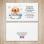 Huisdier Hond Grooming en Bathing Service Custom Visitekaartje