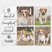 Huisdier Hond Herdenking Geglimlacht Gelachen Geli Fleece Deken (Voorkant (Horizontaal))