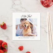 Huisdier Hond Kat Custom Foto Moderne Grappige Huw Servet (Insitu)