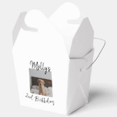 Huisdier hond kat dier verjaardag foto modern eenv bedankdoosjes (Open)