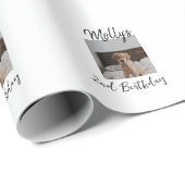 Huisdier hond kat dier verjaardag foto modern eenv cadeaupapier (Rol Hoek)