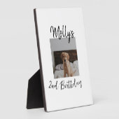 Huisdier hond kat dier verjaardag foto modern eenv fotoplaat (Zijkant)