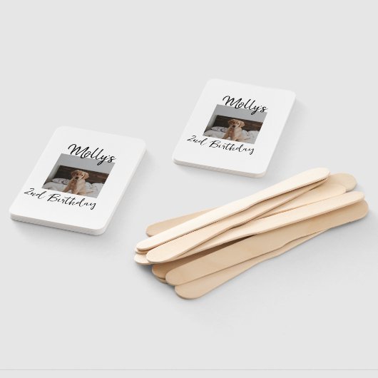 Huisdier hond kat dier verjaardag foto modern eenv handwaaier (Niet-gemonteerd)