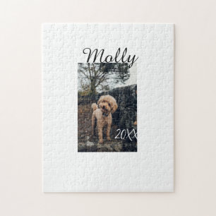 Huisdier hond kat dier verjaardag foto modern jaar legpuzzel